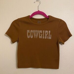 brown ‘cowgirl’ top🧸
